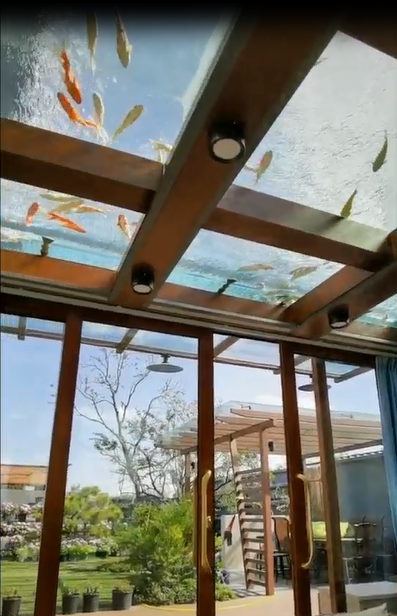 陽(yáng)光房景觀魚(yú)池滲漏水維修