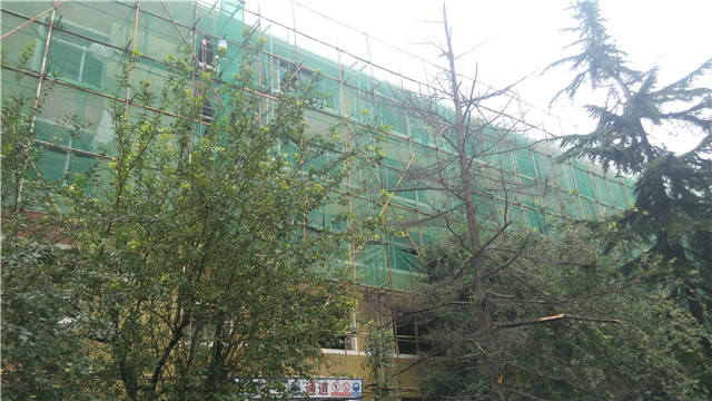 學校外墻翻新質(zhì)感涂料案例