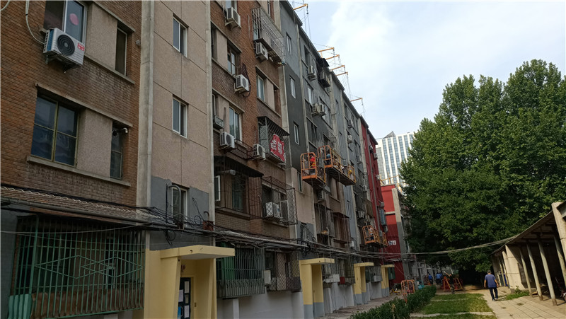 北苑路舊小區外墻翻新改造