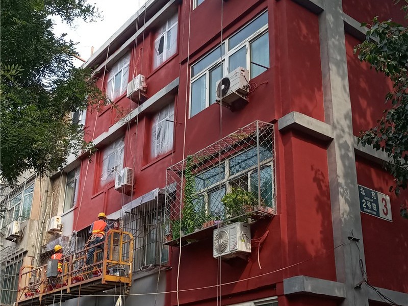 北京老舊小區外墻維修改造施工