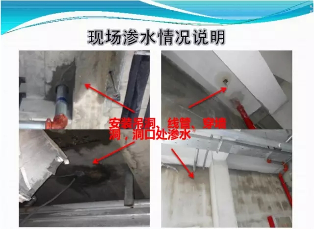 效果洞口易發生滲漏水部位